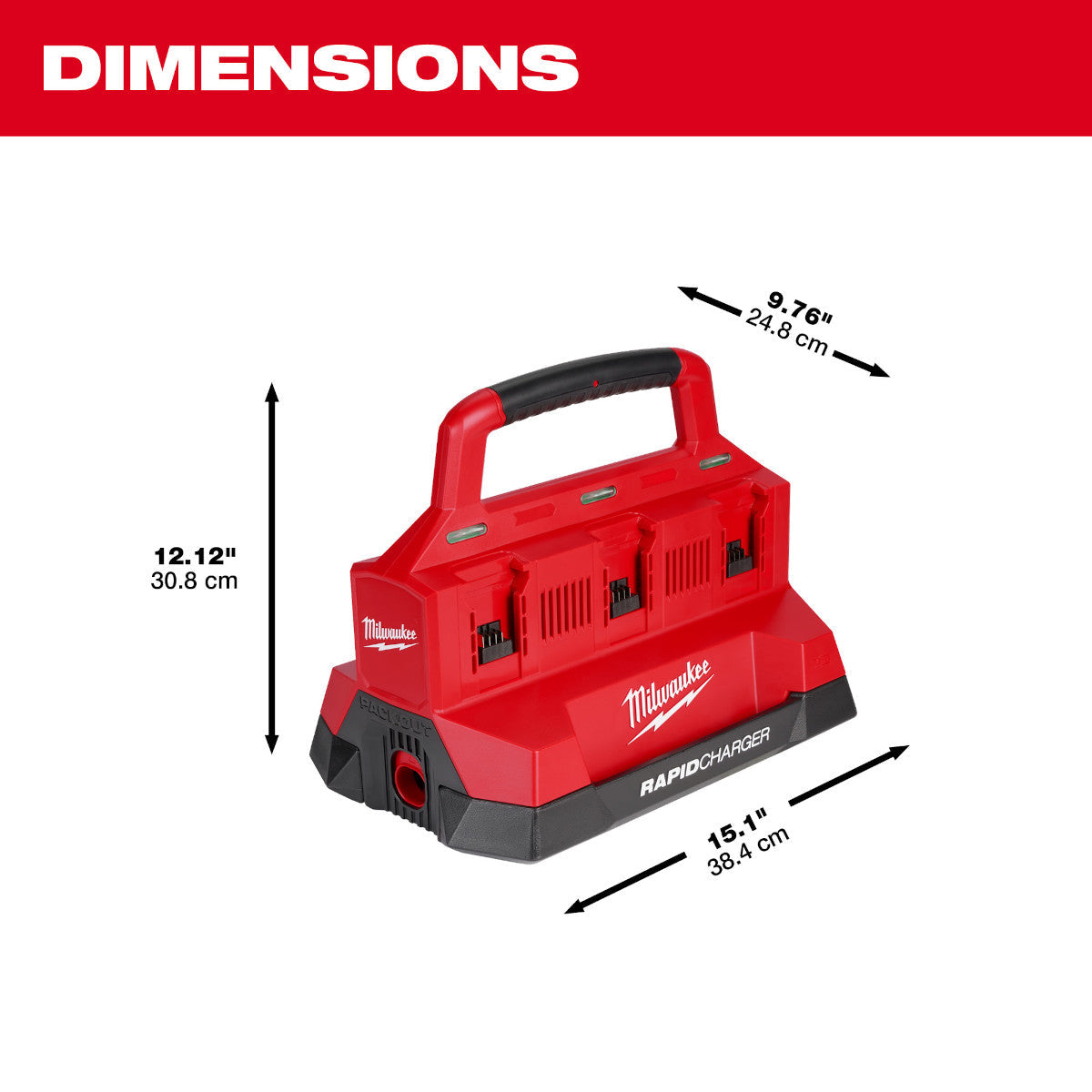 Milwaukee 48-59-1809 - M18™ PACKOUT™ Sechsfach-Schnellladegerät