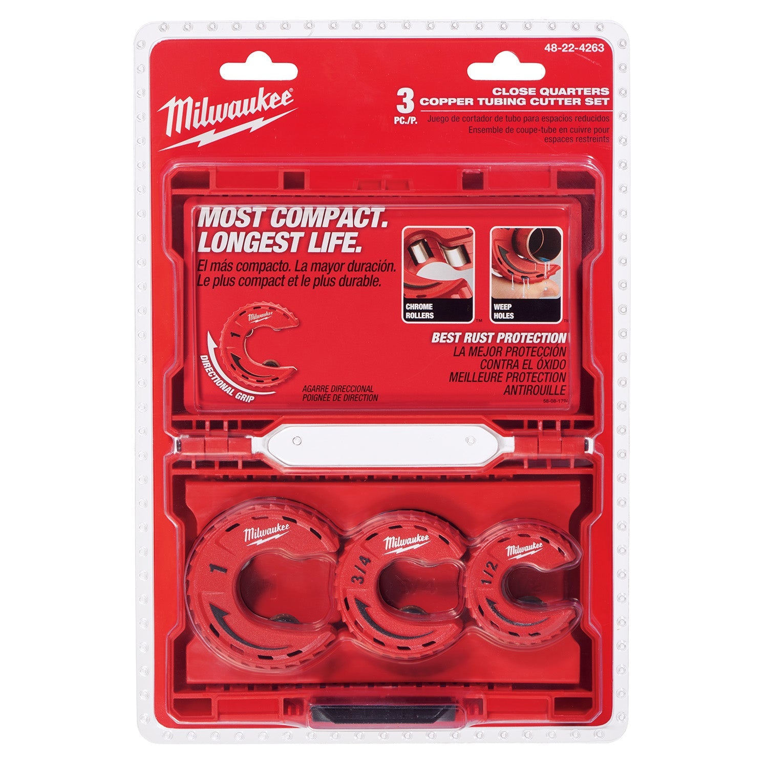 Milwaukee 48-22-4263 – 3-teiliges Close Quarters-Rohrschneider-Set