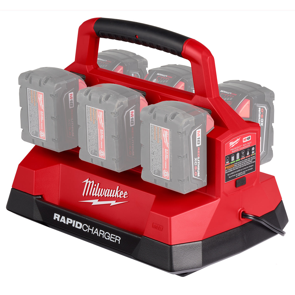 Milwaukee 48-59-1809 - M18™ PACKOUT™ Sechsfach-Schnellladegerät