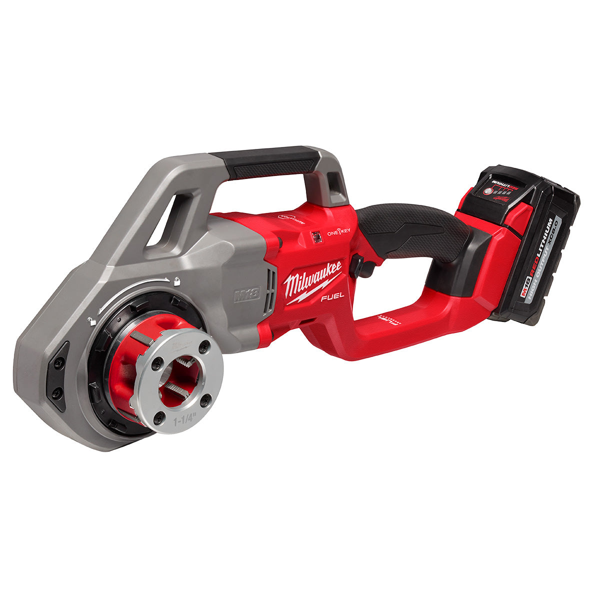 Milwaukee 2870-22 - M18 FUEL™ Compact Pipe Threader w/ ONE-KEY™ w/ 1/2" - 1-1/4" Compact NPT Forged Aluminum Die Heads