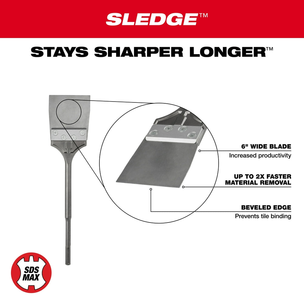 Milwaukee 48-62-4096 - SDS MAX SLEDGE™ Floor Scraper