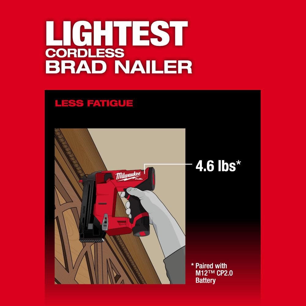 Milwaukee 2541-20 - M12 FUEL™ 18 Gauge Compact Brad Nailer