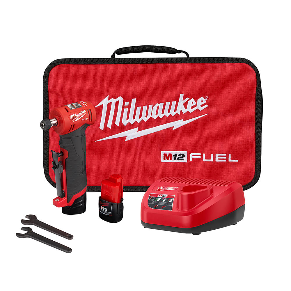 Milaukee 2485-22  -  M12 FUEL™ 1/4" Right Angle Die Grinder Kit