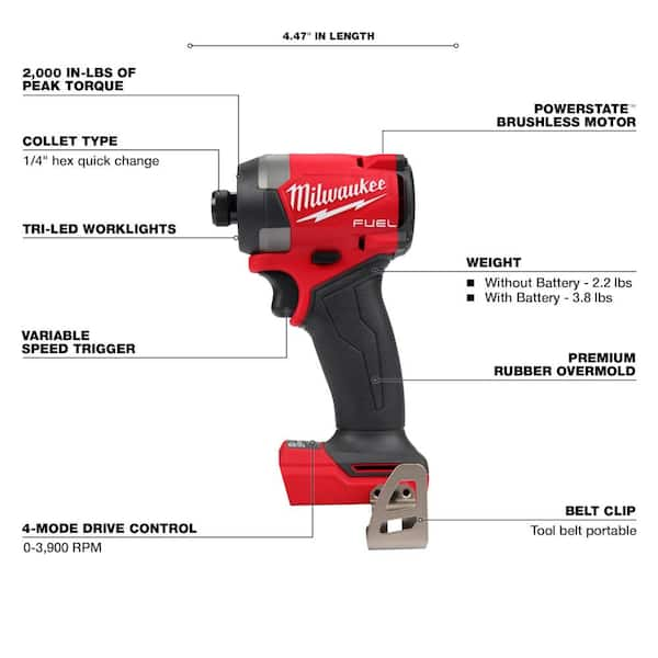 Milwaukee 3697-27 - Ensemble combiné de 7 outils M18 FUEL™