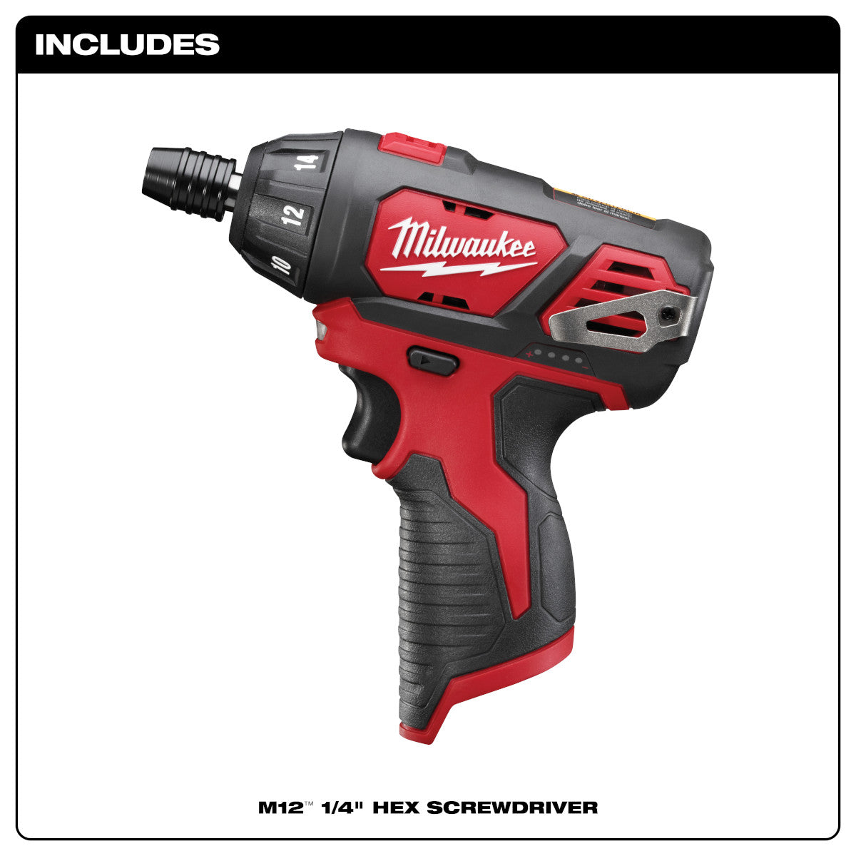 Milwaukee 2401-20 - M12™ 1/4 in. Hex Screwdriver