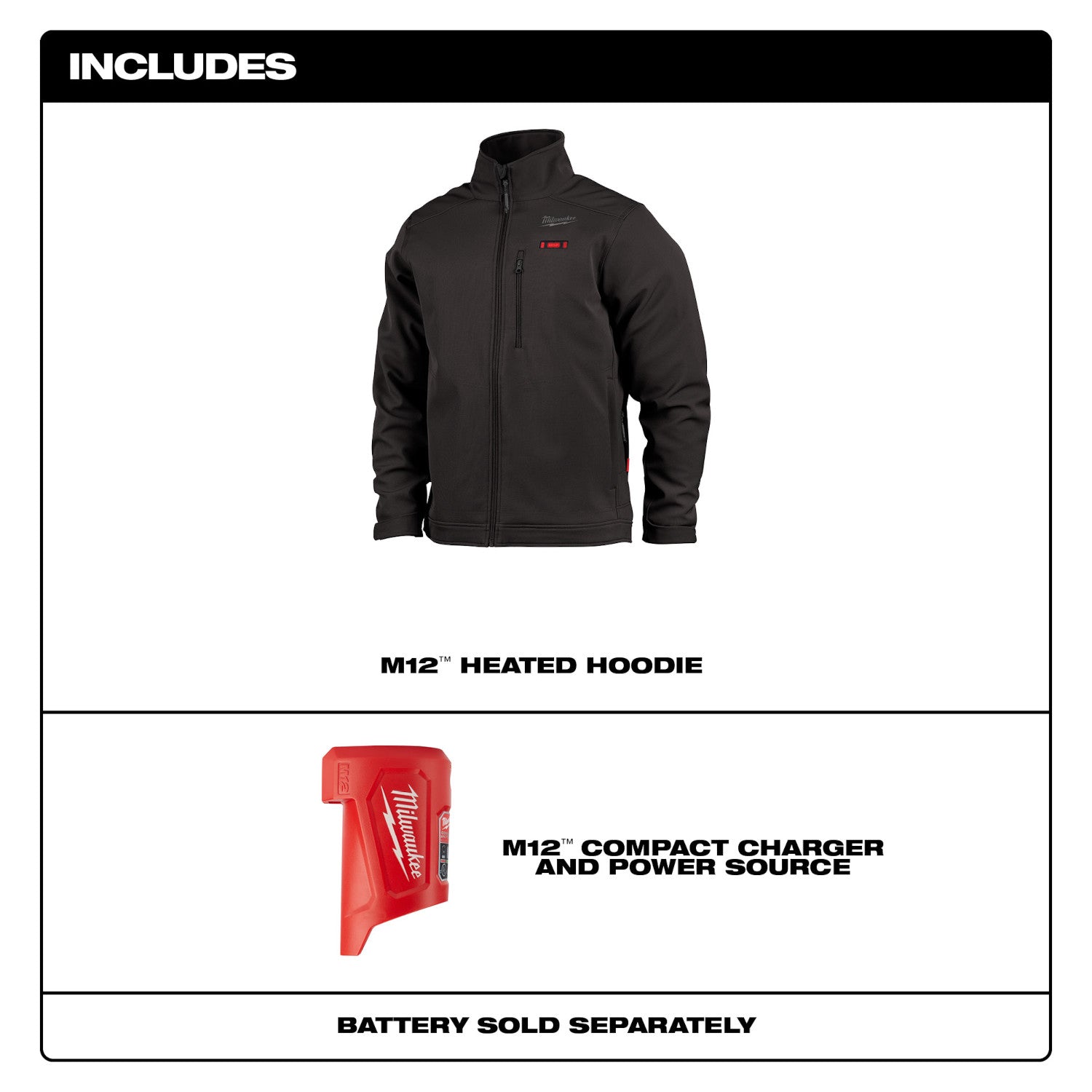 Milwaukee 204BL-21M - M12™ Heated TOUGHSHELL™ Jacket Kit - Blue M