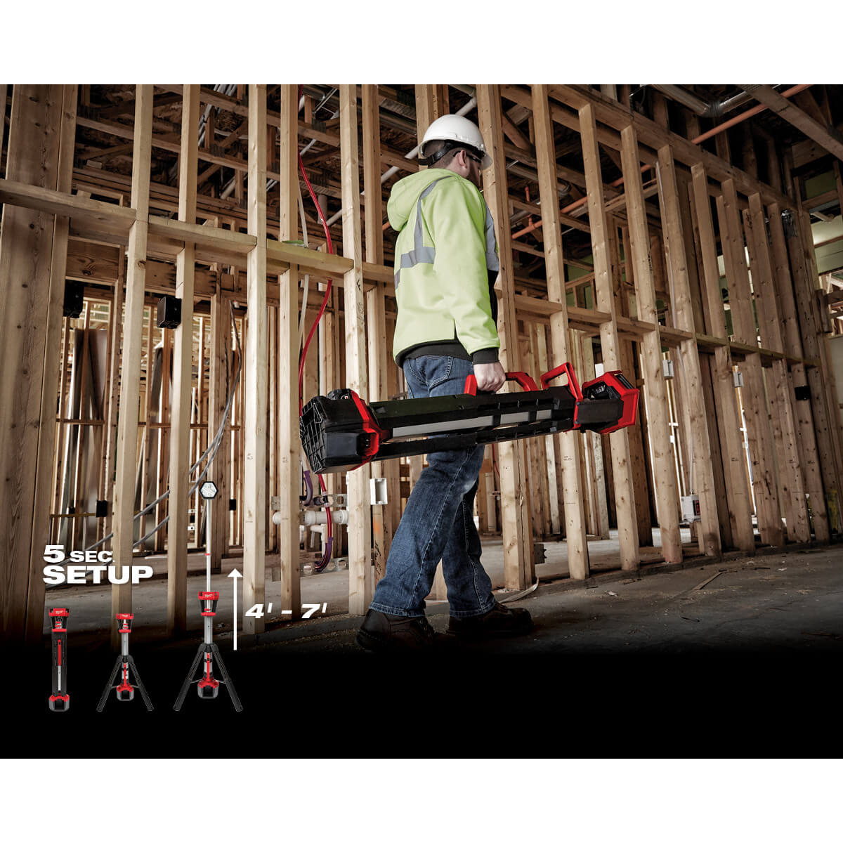 Milwaukee 2131-20 - Tour d'éclairage double puissance M18™ ROCKET™