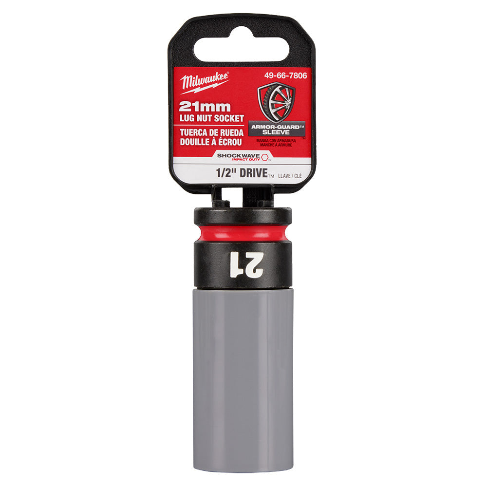 Milwaukee 49-66-7802 - Douille de roue métrique SHOCKWAVE Impact Duty™ 1/2 prise 17 mm pour écrous de roue