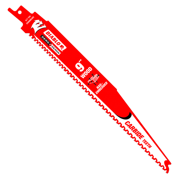 Diablo 9" Carbide Tipped Wood Cutting Recip Blade - wise-line-tools