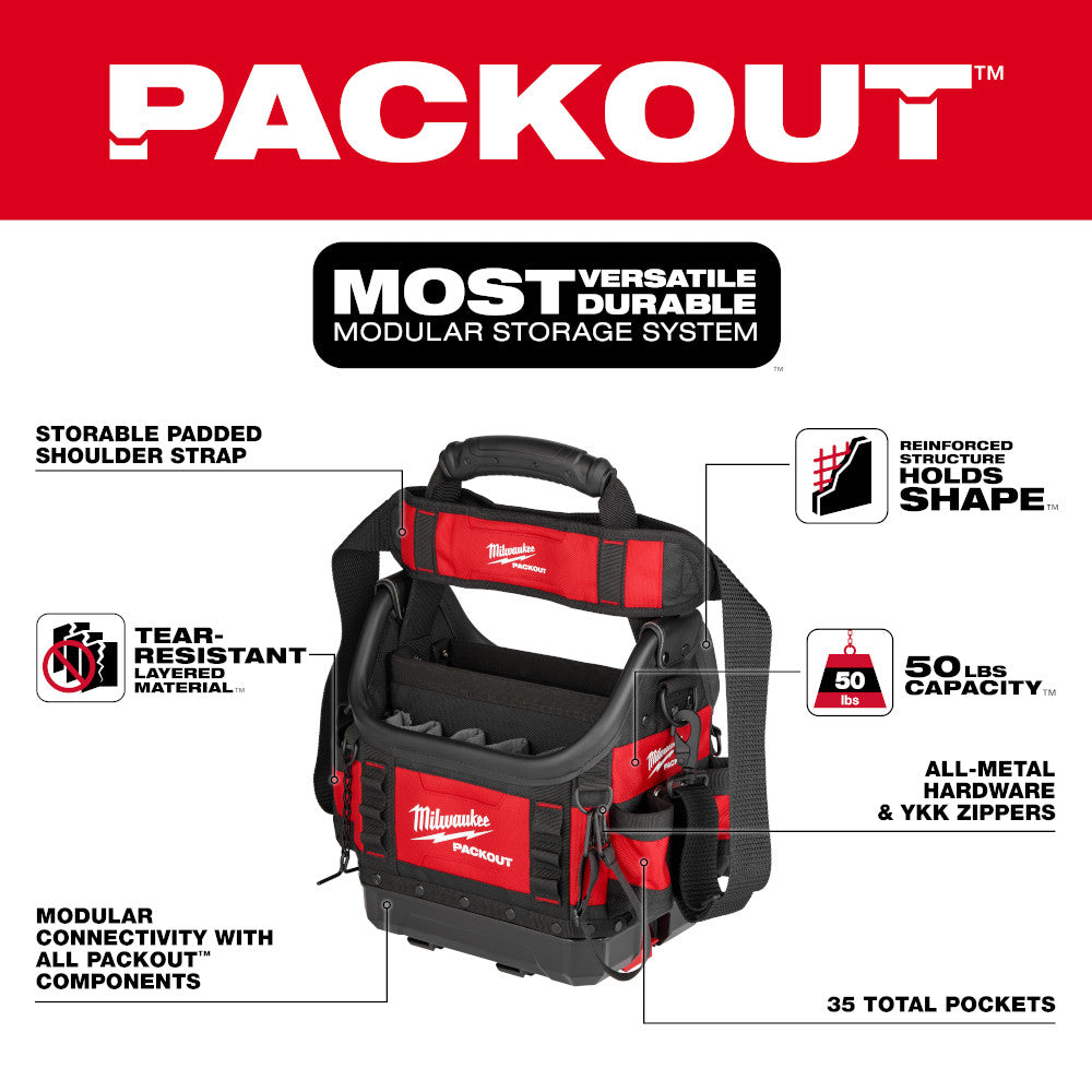 Milwaukee 48-22-8311 - PACKOUT™ 10" Strukturierte Tragetasche