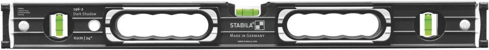 Stabila Dark Shadow Type 196-2 24 Inch & 48 Inch Level Set W/CASE - STA-37348