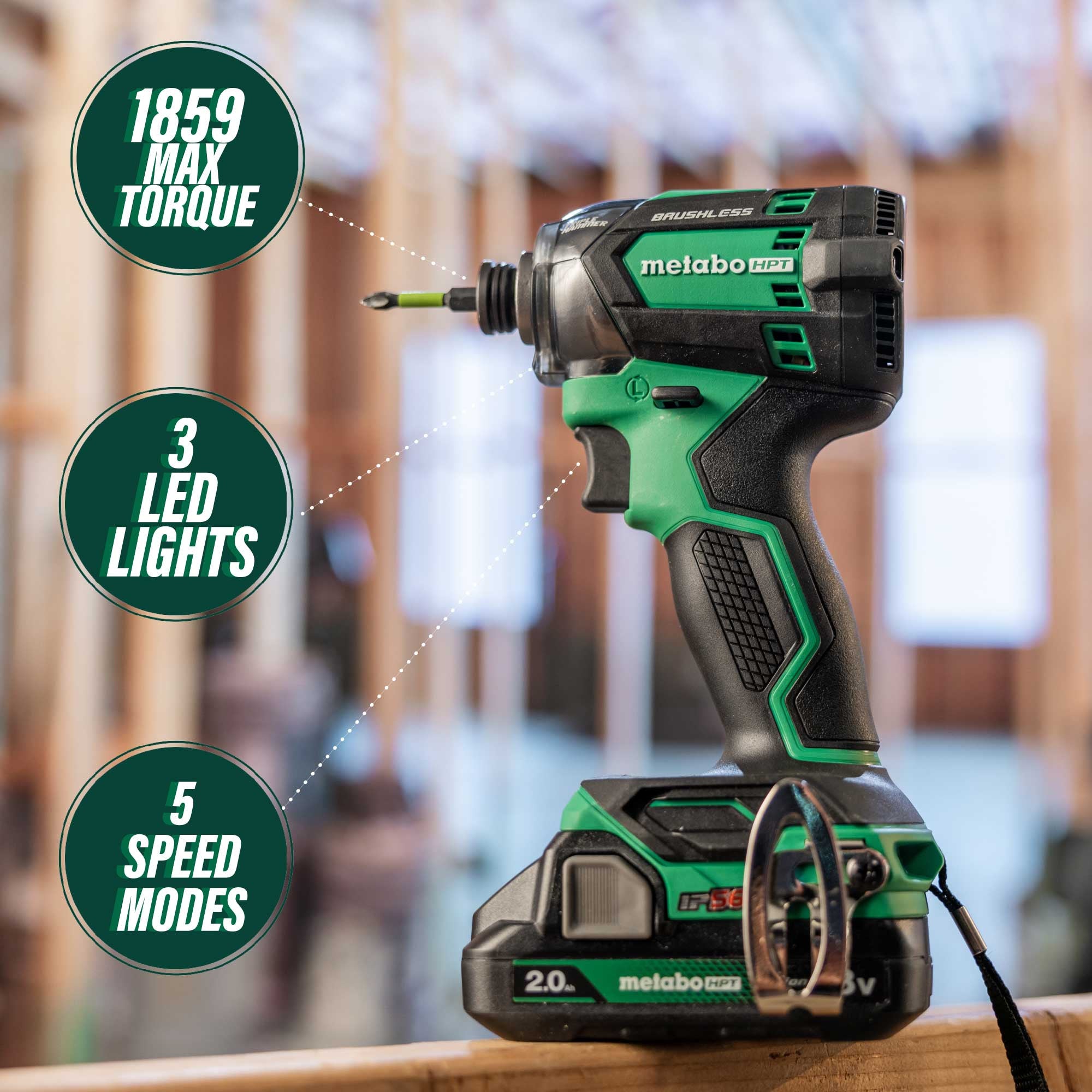 Metabo HPT KC18DEXQBM 18V MultiVolt Brushless 2-Tool Combo Kit