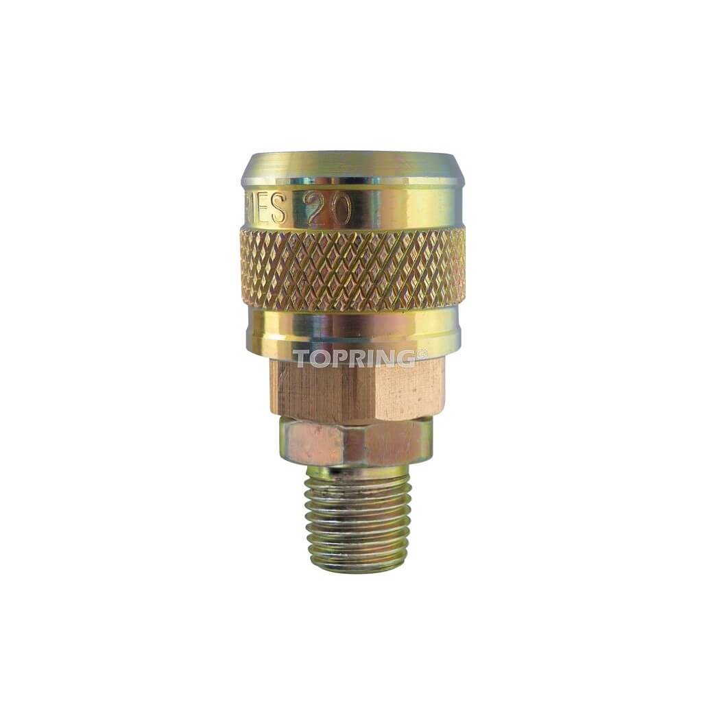 Automatic Coupler 1/4 (M) NPT-1/4 IND - wise-line-tools