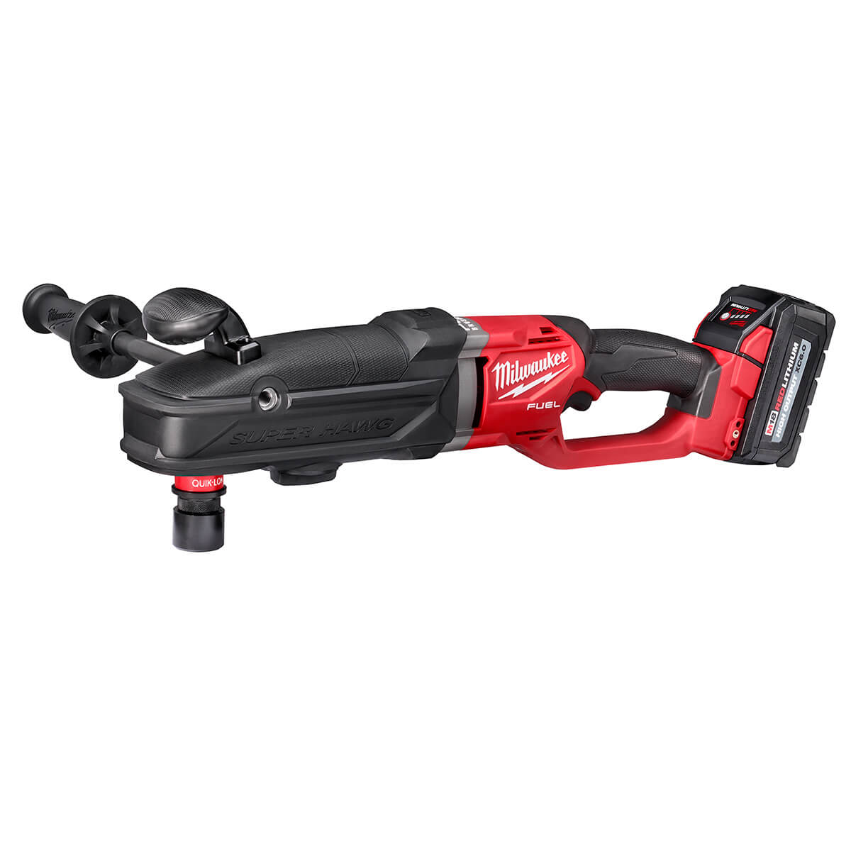 Milwaukee 2811-22 - M18 FUEL™SUPER HAWG™ Right Angle Drill w/ QUIK-LOK™ Kit - wise-line-tools