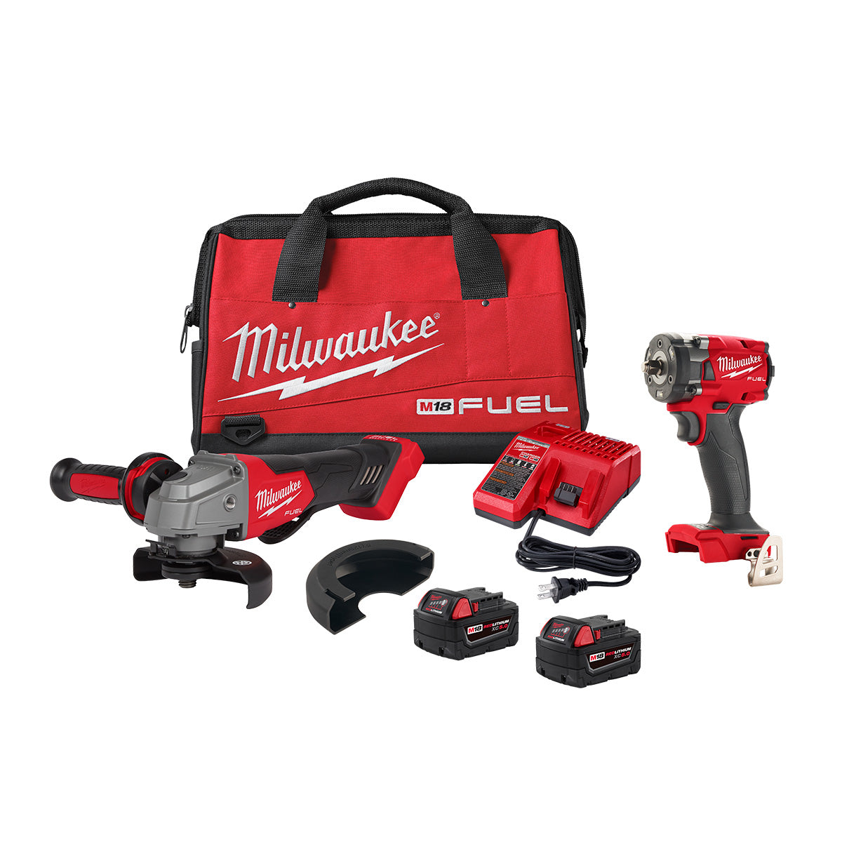 Milwaukee 2991-22  -  M18 FUEL™ Compact Impact Wrench and Grinder 2-Tool Combo Kit
