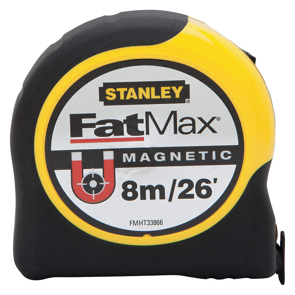STANLEY FMHT33866SRW  - 8m26 ft FATMAX Magnetic Tape Measure - wise-line-tools