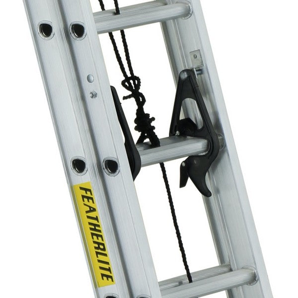 32' FeatherLite 3232D - Heavy Duty D Rung Extension Ladder - wise-line-tools