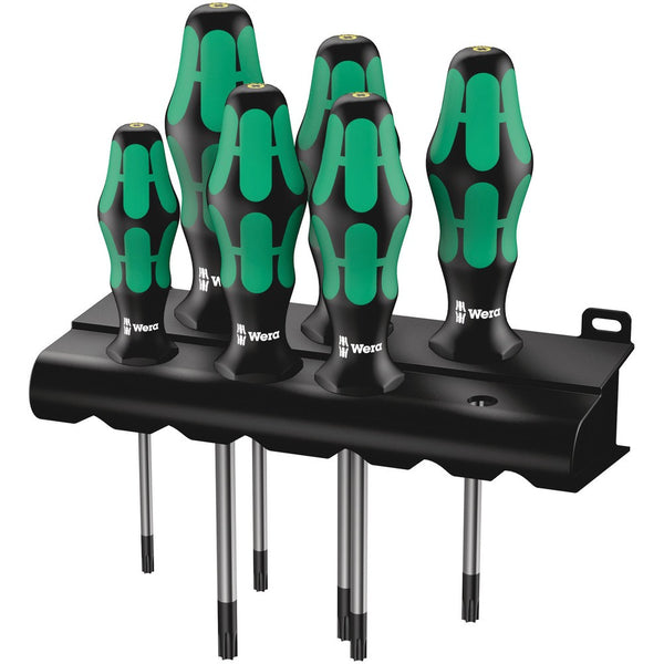 Wera 028059- 367/6 TORX® HF Kraftform Plus Screwdriver Set with Holding Function and Rack - wise-line-tools