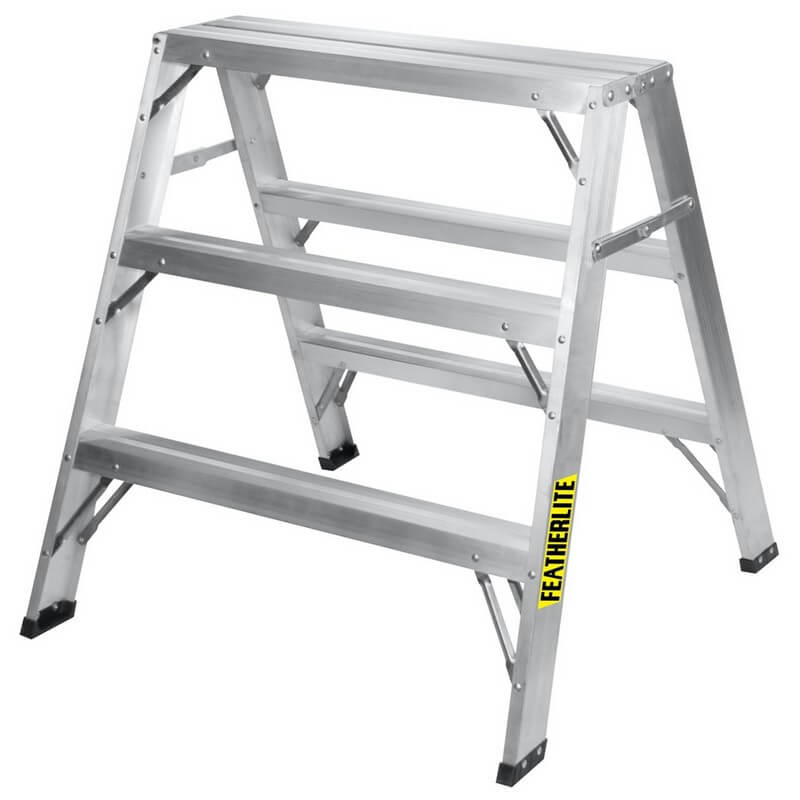 FeatherLite 3703 - 3 Step Ladder - wise-line-tools
