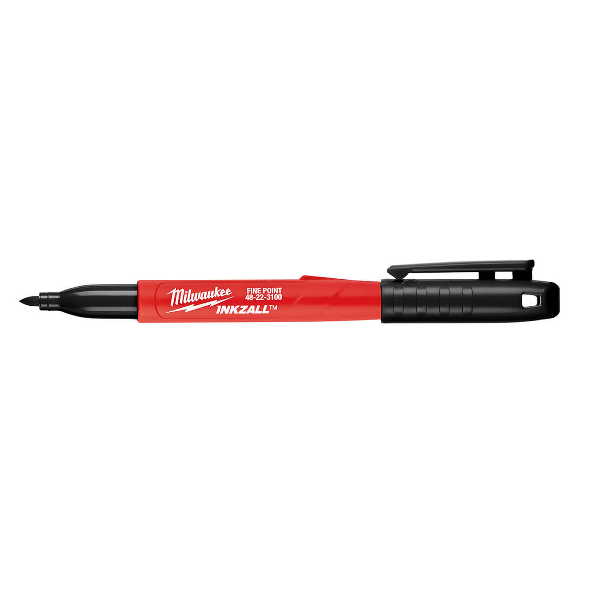 Milwaukee 48-22-3100 - Inkzall Black Fine Point Marker - wise-line-tools