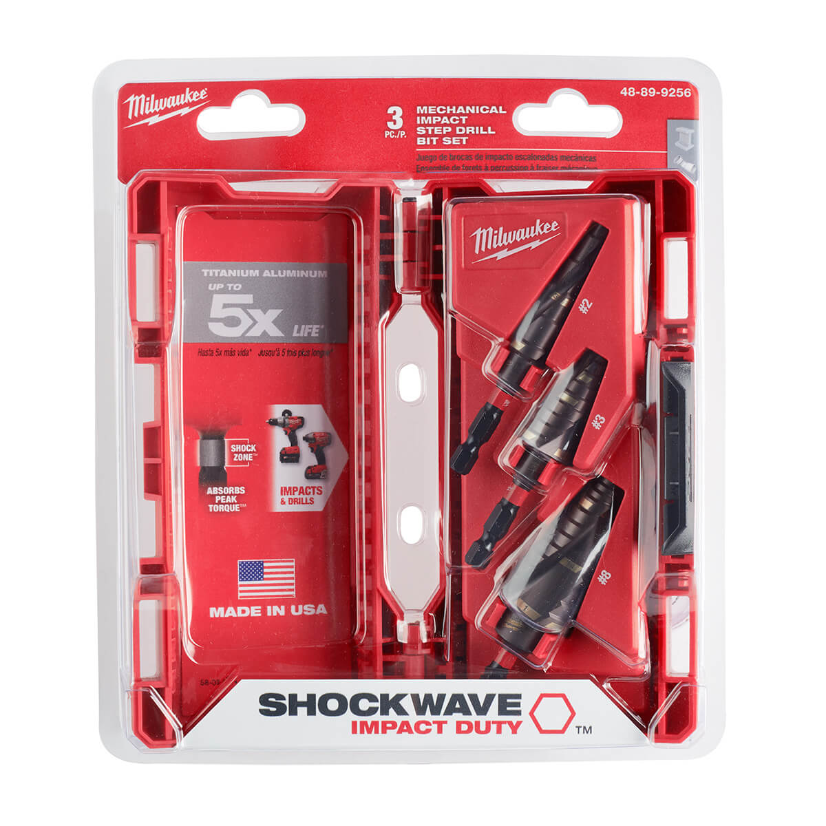 Milwaukee 48-89-9256 - Shockwave Impact Duty Step Bits - wise-line-tools