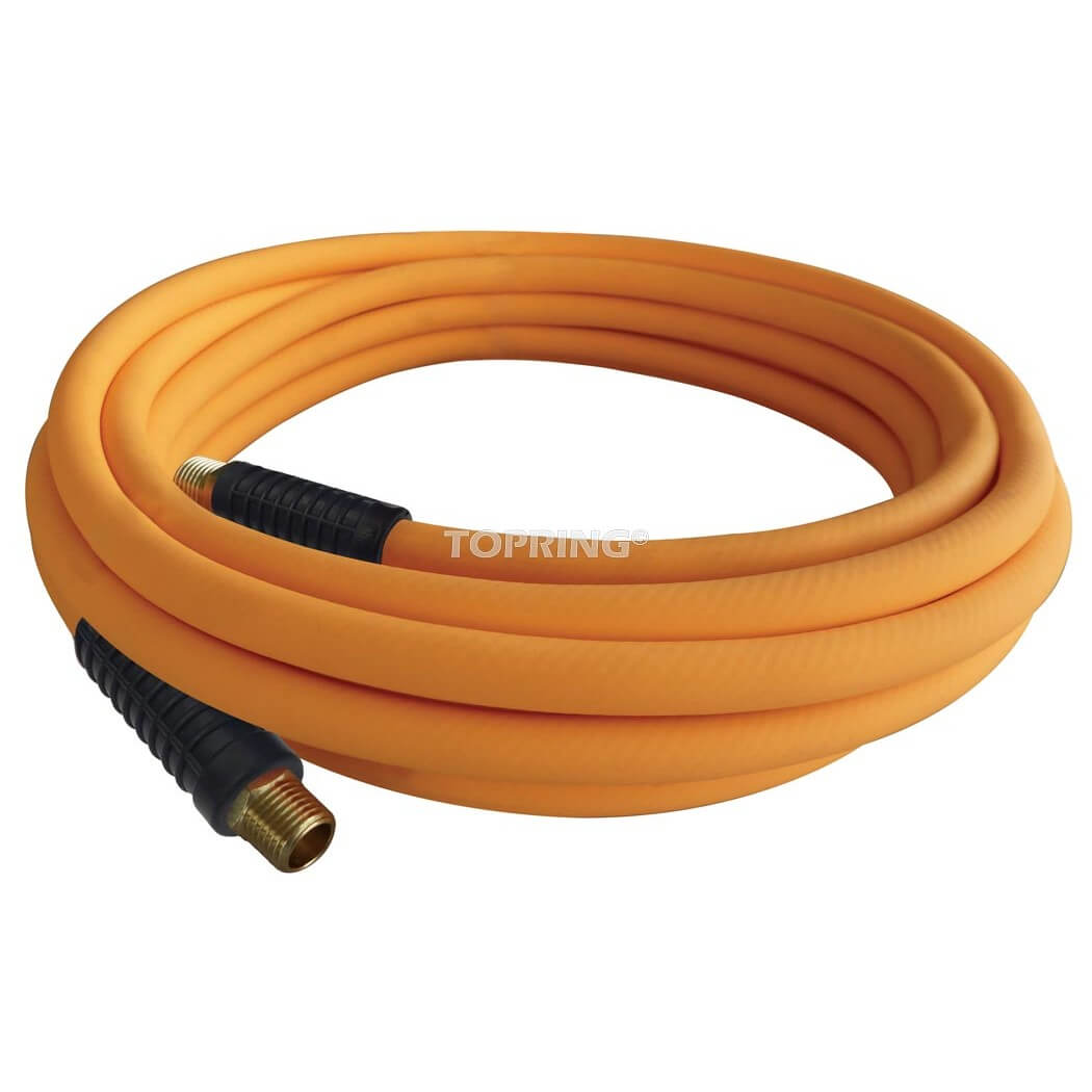 ECOFLEX 70.140 FLEXIBLE TECHNOPOLYMER AIR HOSES WITH FITTINGS - ORANGE - wise-line-tools