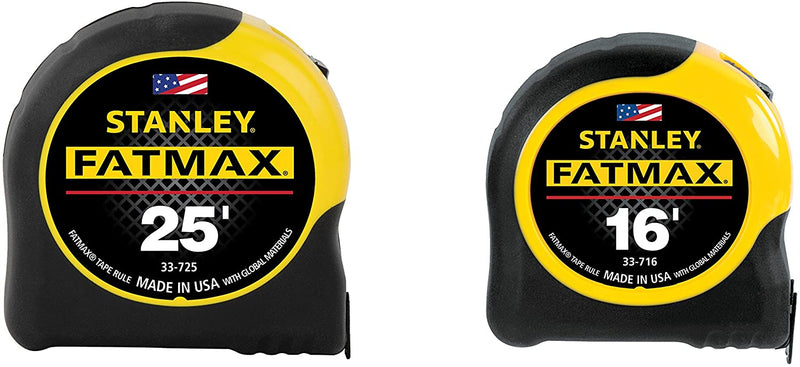 STANLEY Fatmax Measuring Tape, 2-Pack, 25-Feet and 16-Feet