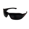 EDGE TXB436VS - Brazeau Torque - Safety Glasses Matte Black w/ Red "E" / Polarized with VaporShield