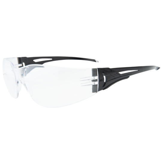 EDGE EYEWEAR CV111  -  Viso - Black Frame / Smoke Lens Safety Glasses