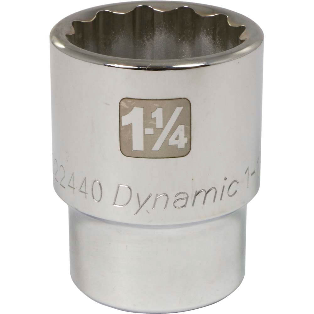 DYNAMIC 3/4" D 12 PT 1-1/4" CHR SKT - wise-line-tools