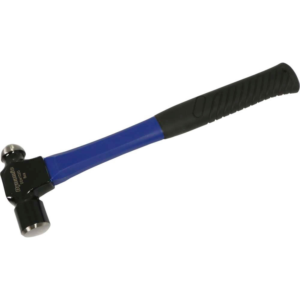 Dynamic Tools D041020 Ball Pein Hammer with Fiberglass Handle, 8 oz - wise-line-tools