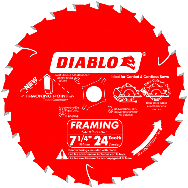 Freud D0724PX - 7-1/4" 24 Tooth Saw Blade - wise-line-tools