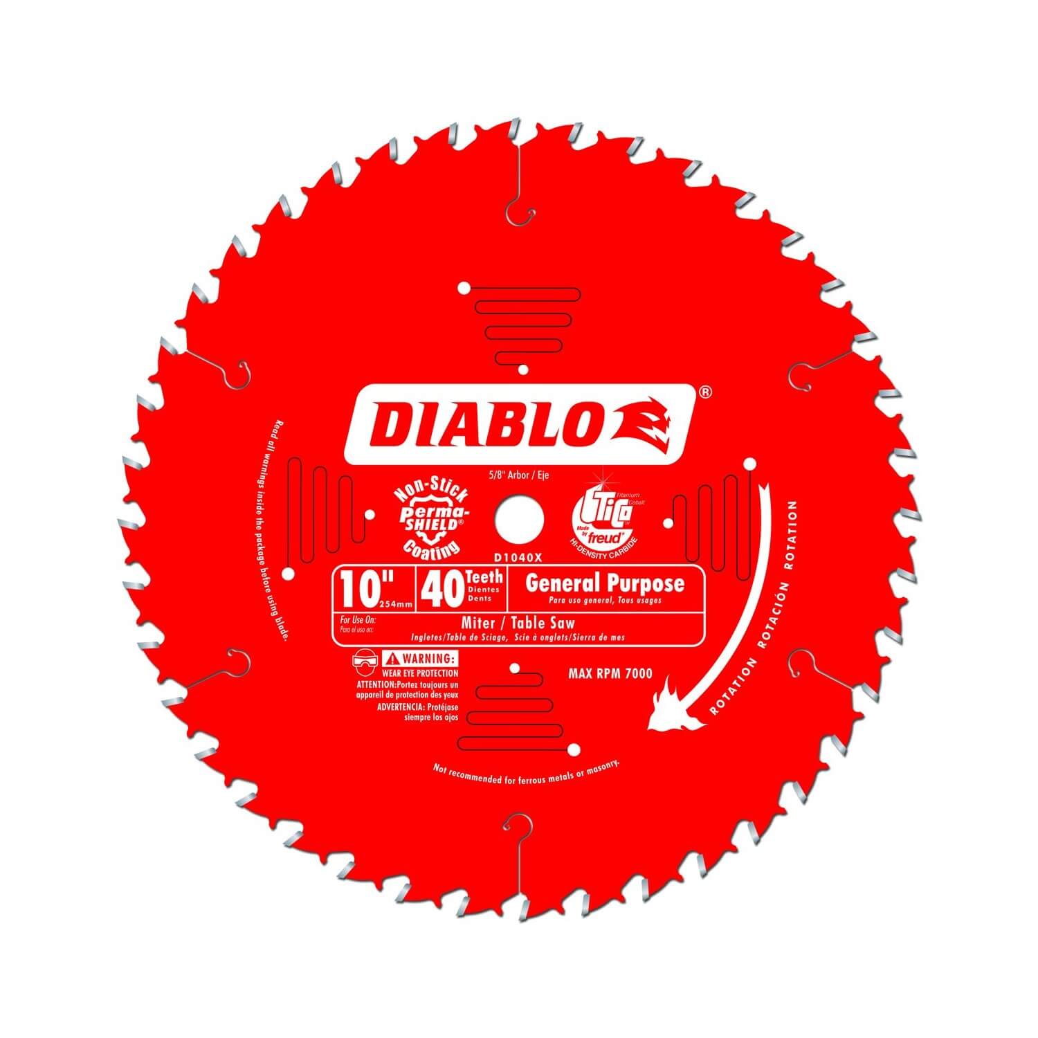 Diablo D1040X ATB General Purpose Saw Blade - wise-line-tools