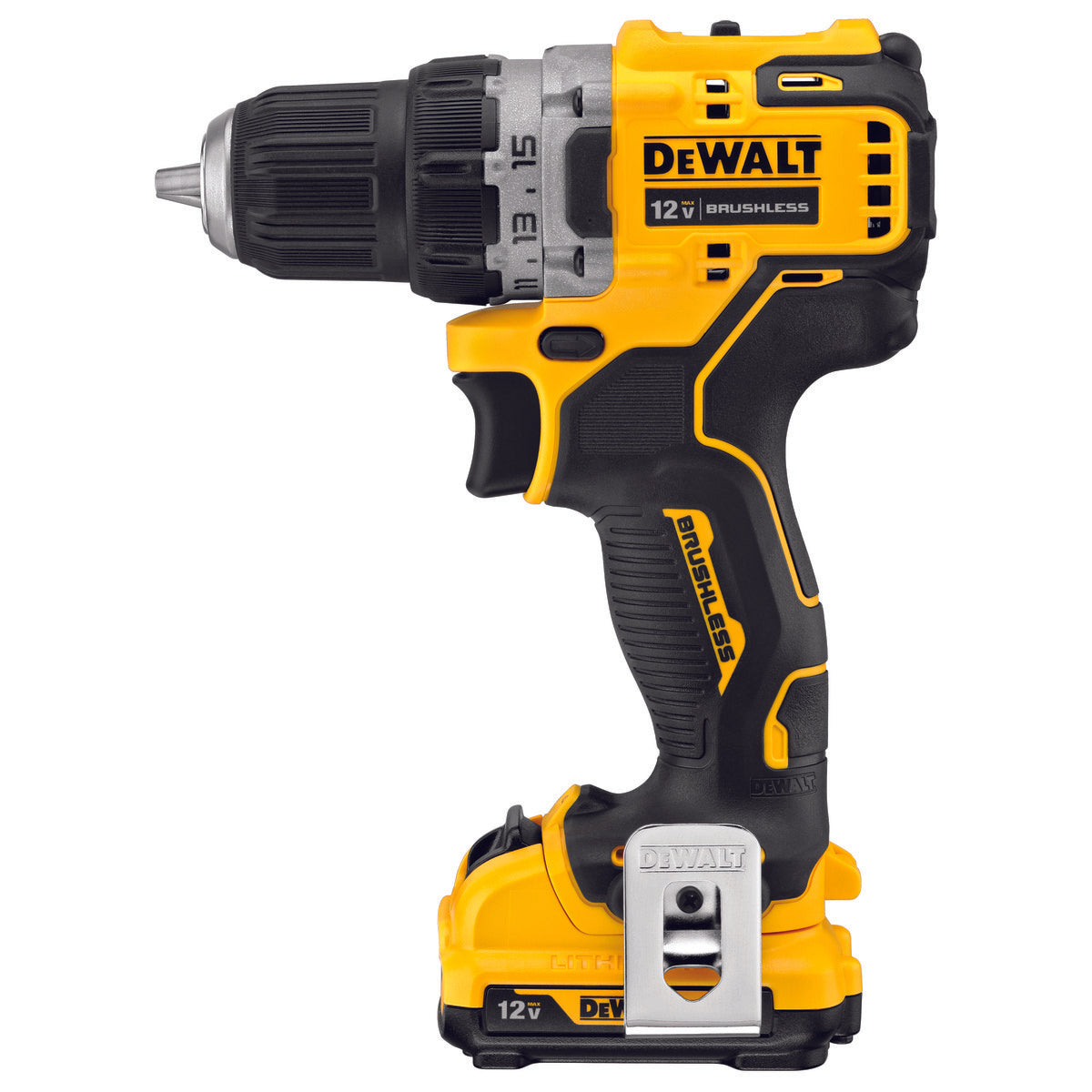 DEWALT DCD701F2 XTREME™ 12V MAX* BRUSHLESS 3/8 IN. CORDLESS DRILL/DRIVER KIT - wise-line-tools