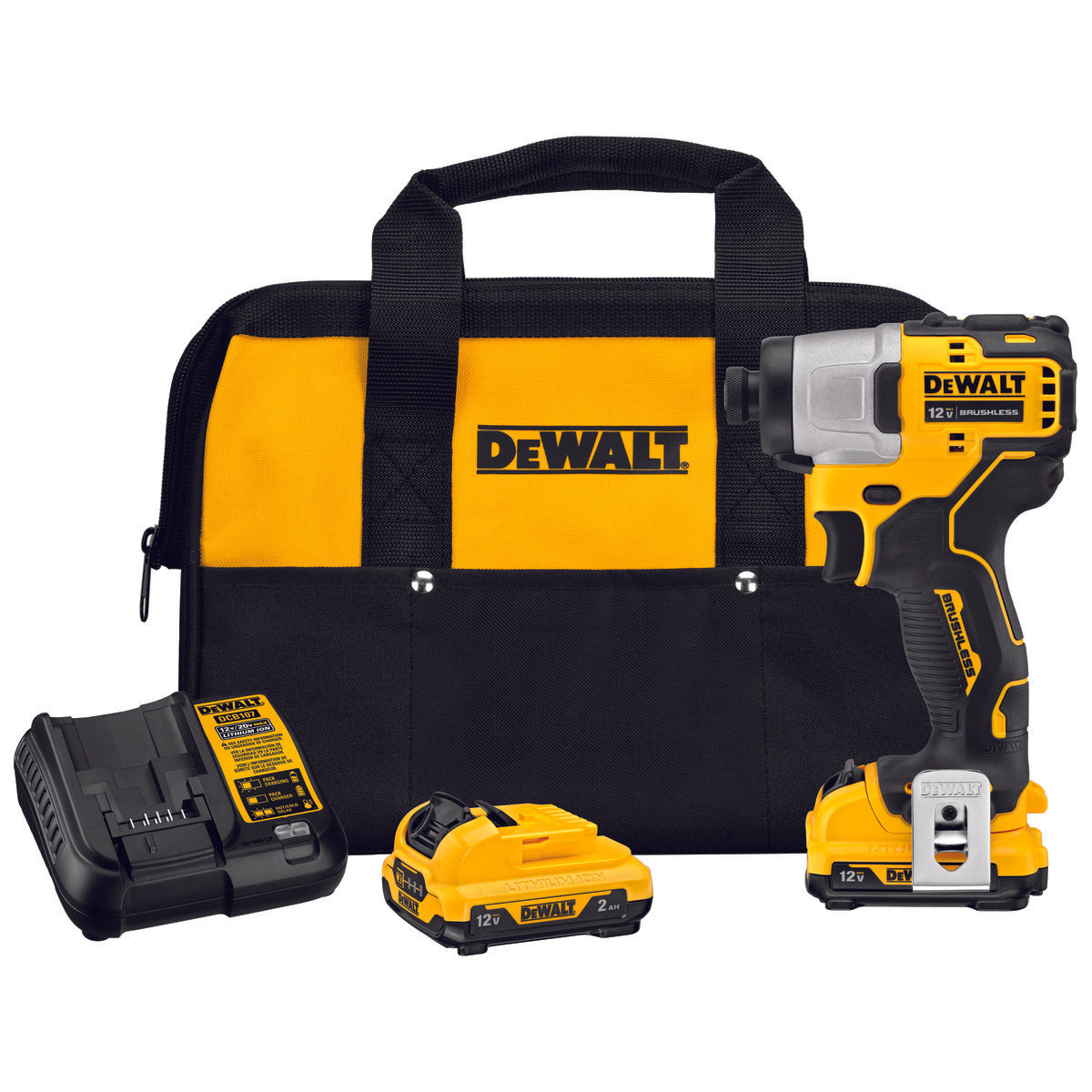 DEWALT DCF801F2 - XTREME™ 12V MAX* BRUSHLESS 1/4 IN. CORDLESS IMPACT DRIVER KIT - wise-line-tools