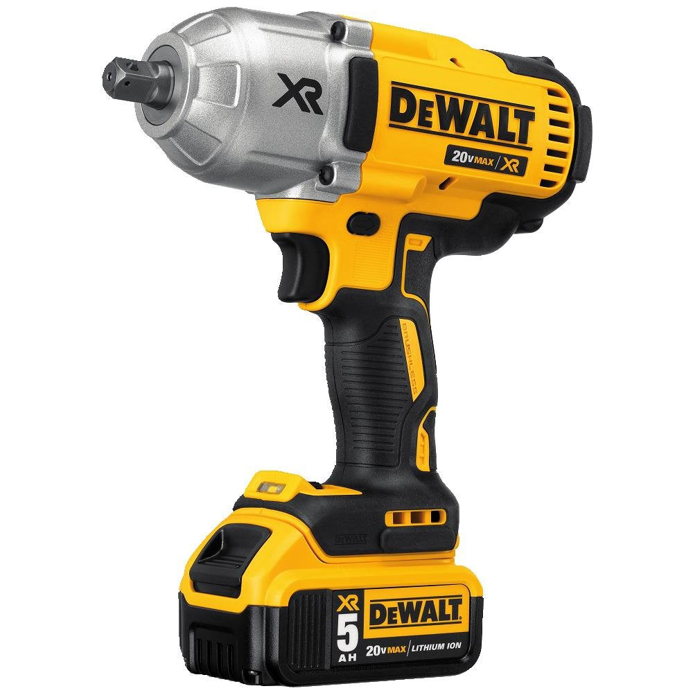 DEWALT DCF899P2 20V MAX* XR® HIGH TORQUE 1/2" IMPACT WRENCH W. DETENT PIN ANVIL KIT (5.0AH) - wise-line-tools