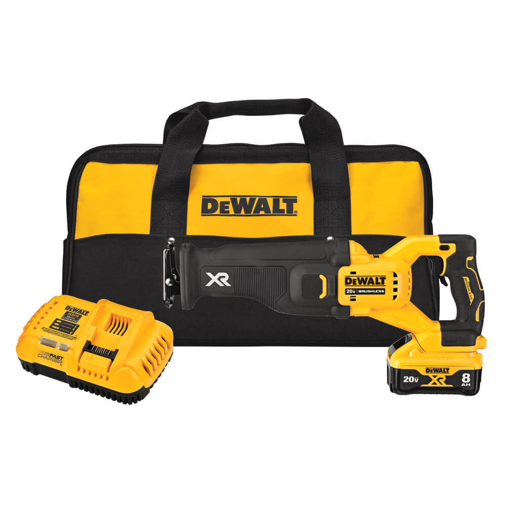 DEWALT DCS368W1 20V MAX* XR® BRUSHLESS RECIPROCATING SAW WITH POWER DETECT™ TOOL TECHNOLOGY KIT