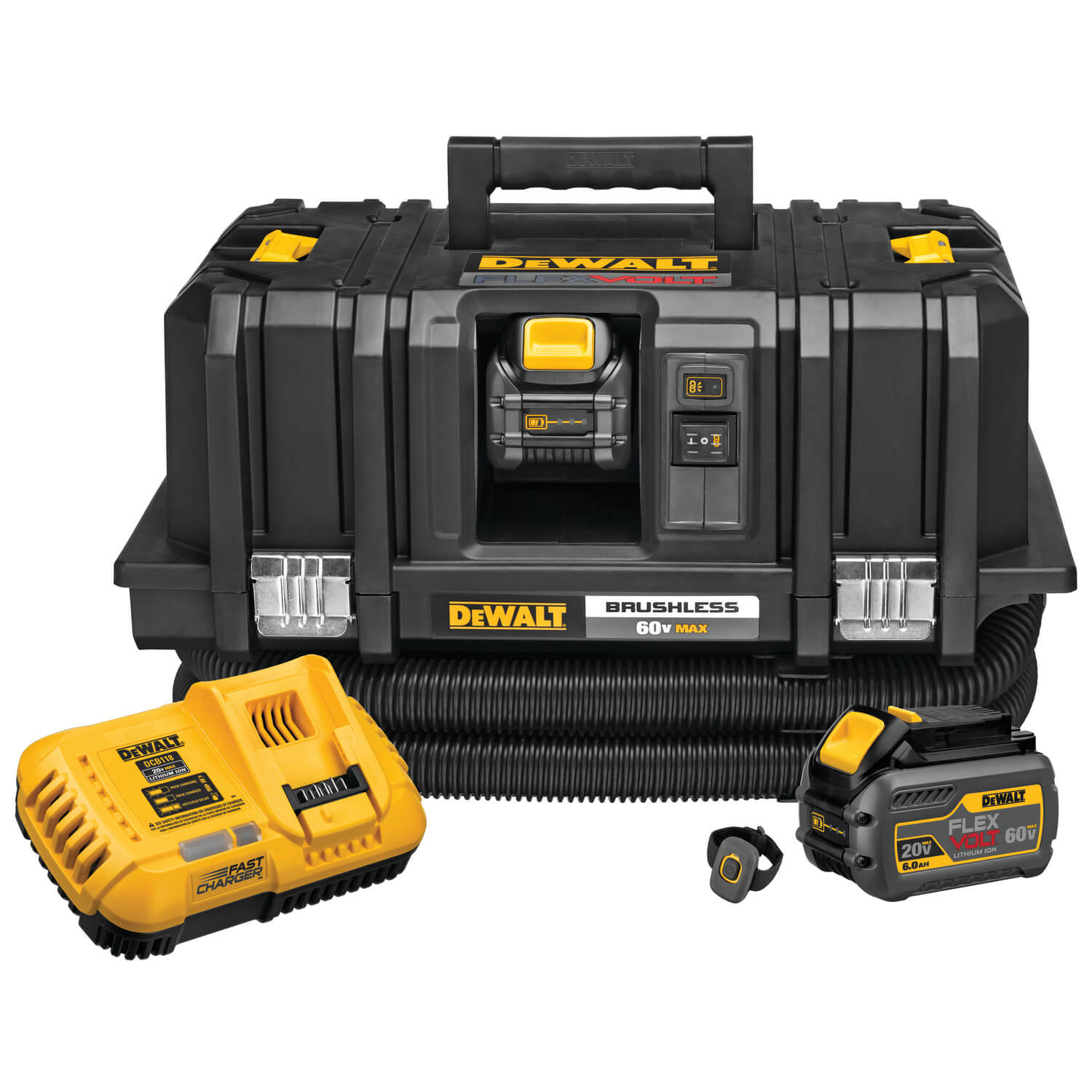 Dewalt DCV585T2 - 60V MAX FLEXVOLT DUST EXTRACTOR KIT - wise-line-tools