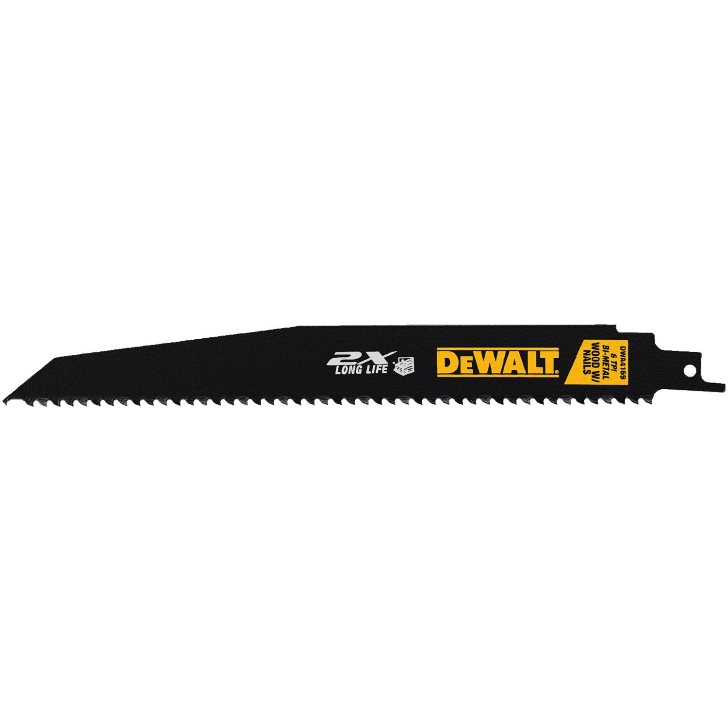 DEWALT DWA4169B - 9" Wood with Nails Recip Blade 6TPI - wise-line-tools