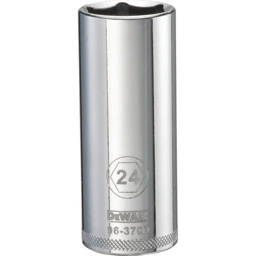 DeWalt DWMT96370OSP  -   1/2 DRIVE DEEP SOCKET-6 POINT-24MM DEWALT