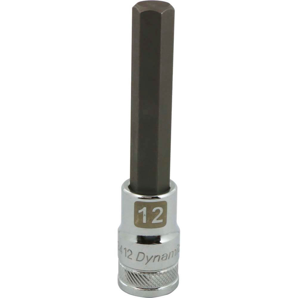 DYNAMIC 1/2" D BIT SKT HEX 12 MM LONG - wise-line-tools