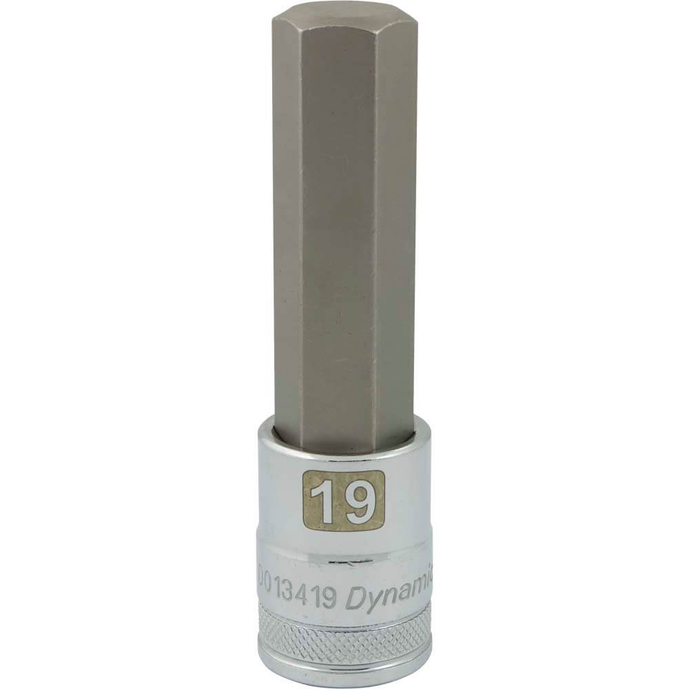 DYNAMIC 1/2" D BIT SKT HEX 19 MM LONG - wise-line-tools