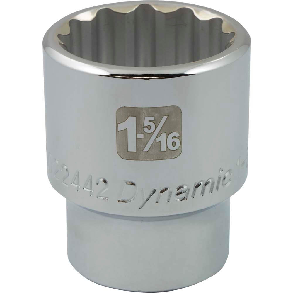 DYNAMIC 3/4" D 12 PT 1-5/16" CHR SKT - wise-line-tools