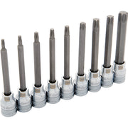 DYNAMIC 3/8" D 9 PC LONG TORX SKT SET - wise-line-tools