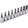 DYNAMIC GT-D010018 - 3/8" D 9 PC STD LENGTH TORX SKT SET