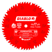 Diablo D1050X - 10" x 50-Teeth Combination Saw Blade for Wood DIABLO
