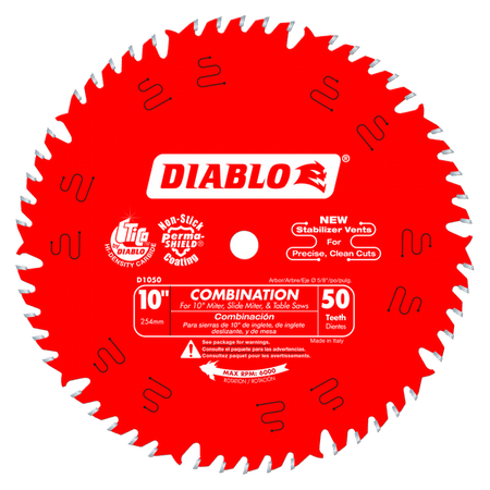 DIABLO D1050X - Combination Saw Blade