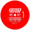 DIABLO D1472CF - 14-inch Steel Demon 72T Cermet II Carbide Ferrous Metal Saw Blade