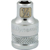 DYNAMIC GT-D008308 - 3/8" D 6 PT 1/4" Chrome Socket