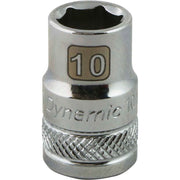 Dynamic 3/8" D 6 PT 10MM Chrome Socket - wise-line-tools